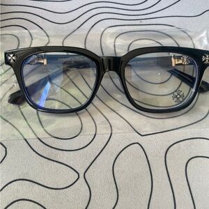 Black Square Sunglasses with Floral Accents